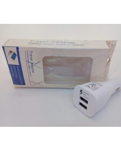 Адаптер CAR 2 usb Подорожний зарядний пристрій AR 61 180602