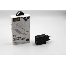 Адаптер Fast Charge 220v 18w APD 889 USB type C 180614