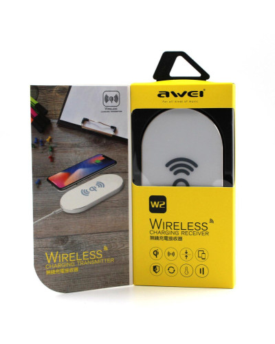 Бездротове зарядне пристрій AWEI W2 WIRELESS CHARGE біле 180642