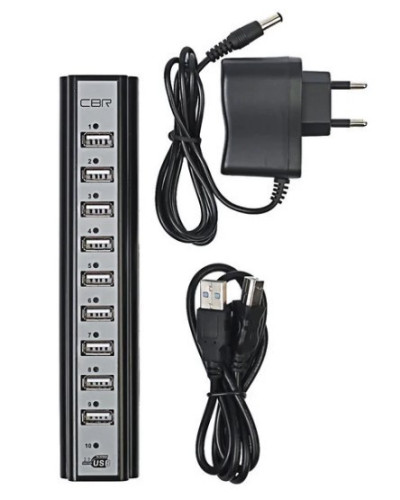 Розгалужувач USB HUB 10 ПОРТІВ 220V 180888