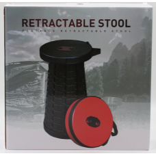 Складной стул табурет пластиковый круглый Retractable Folding Stool  (цвет микс) 181092