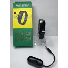 Фітнес браслет трекер годинник, кольоровий екран M5 Fit Smart Bracelet чорний 181188