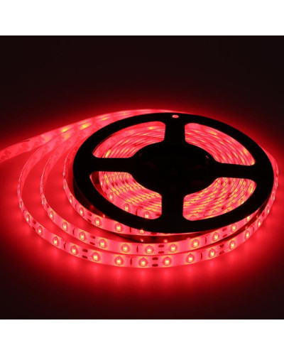 Світлодіодна стрічка LED 3528 60 12V без силікону Червона 181201