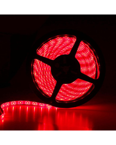 Світлодіодна стрічка LED 3528 60 12V без силікону Червона 181201
