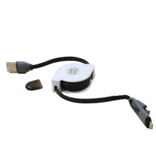 Перехідник для мобільного телефона pull push 2 в 1 УЛИТКА 181285