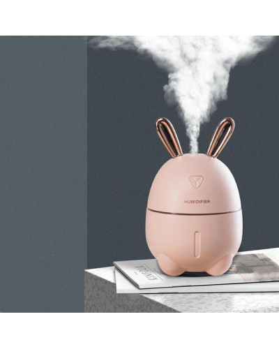 Зволожувач повітря та нічник 2в1 Humidifiers Rabbit рожевий 181536
