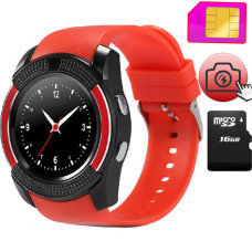 Розумні годинникі Smart Watch V8 ЧЕРВОНІ 181887