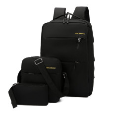 Набір чоловічих сумок Рюкзак, сумка, клатч 3 в 1 BACKPACK Trend Чорний 182387
