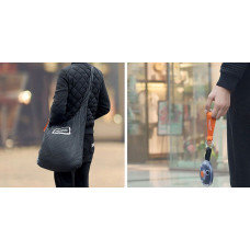 Складна компактна сумка-шоппер Shopping bag to roll up Чорна 182390
