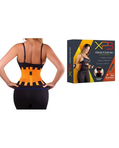 Ремінь для схуднення Xtreme Power Belt на липучці Помаранчевий розмір L 182413