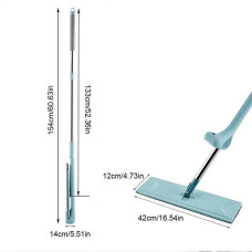 Швабра-лентяйка для миття підлоги Spin Mop NEW з віджиманням та мікрофіброю Синя 182499