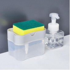Органайзер для мочалок з дозатором мила Soap Pump Sponge Caddy 182970