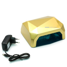 Гібридна лампа для манікюру SUN Diamond CCFL+LED 36W Золота 183001