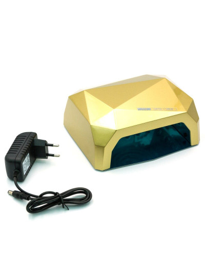 Гібридна лампа для манікюру SUN Diamond CCFL+LED 36W Золота 183001