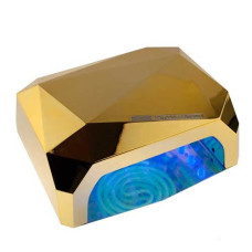 Гібридна лампа для манікюру SUN Diamond CCFL+LED 36W Золота 183001