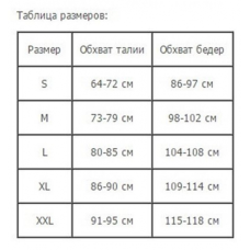 Пояс для похудения Hot Shapers Belt Power на липучке голубой, размер XXL 183033