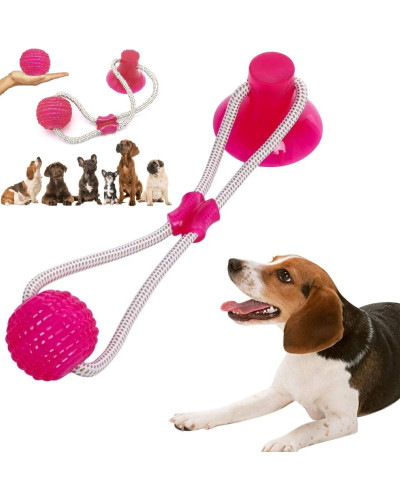 Іграшка для домашніх тварин з присоскою Dog toy rope Pull SKL11 183113