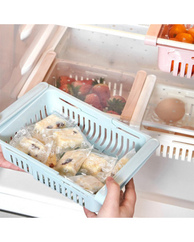 Контейнер органайзер для холодильника подвесной раздвижной Stretchable Hanging Storage Rack 183123