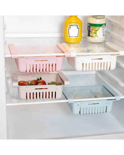 Контейнер органайзер для холодильника подвесной раздвижной Stretchable Hanging Storage Rack 183123