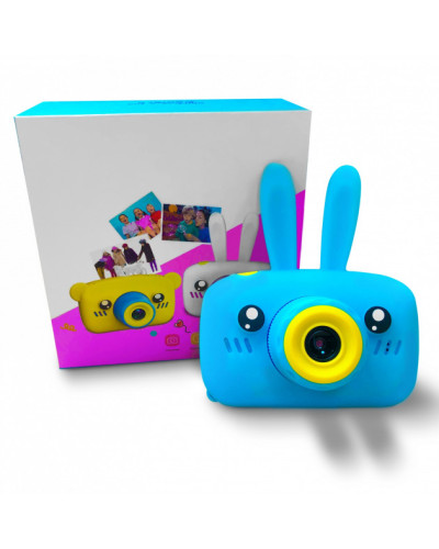 Дитяча камера Baby Photo Camera Rabbit з автофокусом Х-500 Синя 183140