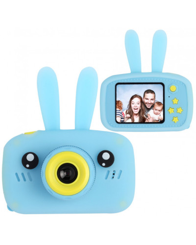 Дитяча камера Baby Photo Camera Rabbit з автофокусом Х-500 Синя 183140