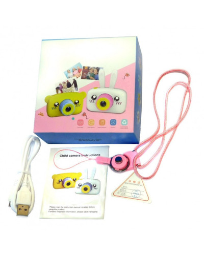 Дитяча камера Baby Photo Camera Rabbit з автофокусом Х-500 Білий 183142