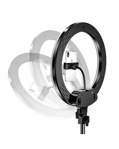 Кільцева LED лампа LC-330 з кріпленням для телефона 33см 183187