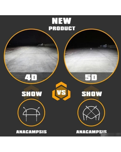 Автофара LED на дах 18 LED 5D-54W-MIX 235 х 70 х 80 183251