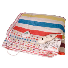 Електропростирадло зі сумкою Electric blanket 150*180 з різнокольоровими смужками 183403
