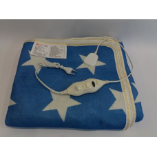 Електропростирадло зі сумкою Electric blanket 150*180 біла зірка на синьому тлі 183404