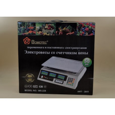 Торгові ваги ACS 50кг / 5г MS 228 Domotec 6V 183658