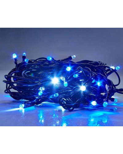 Гірлянда діод 300LED RD-9030 Провід - Чорний, Колір ламп-Синій 183759