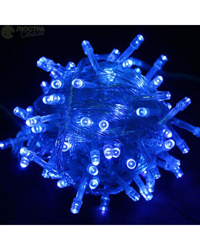 Гірлянда Діод 100LED RD-9031 Провід - білий, Колір ламп-Синій 183760