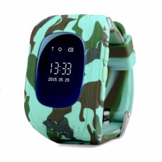 Дитячі телефон-годинник з GPS-трекером Smart Baby Watch Q50 камуфляж 183971
