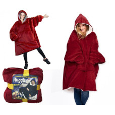 Худі-плед з капюшоном Huggle Ultra Plush Blanket Hoodie Червоний 183997
