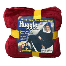 Худі-плед з капюшоном Huggle Ultra Plush Blanket Hoodie Червоний 183997
