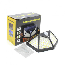 Ліхтар-прожектор на сонячній батареї з датчиком руху Solar Wall Lamp SH-100 COB 184053