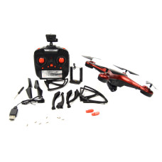 Квадрокоптер летающий дрон Drone 1 мільйон WIFI Pro DM 93 з камерою Червоний 184180