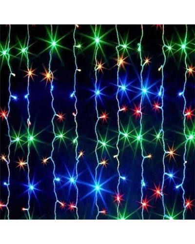 Гірлянда Xmas Водопад 3M*2M 360LED M-3 Мультицветна 12шт 184363