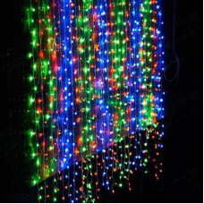 Гірлянда Xmas Водопад 3M*2M 360LED M-3 Мультицветна 12шт 184363