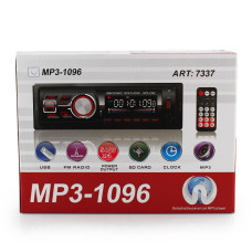 Автомагнітола MP3 1096 BT з від'ємною панеллю ISO кабель 184404