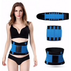 Пояс для похудения Hot Shapers Belt Power на липучке голубой, размер XXXL 184435