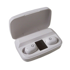 Навушники вакуумні J16 BT LCD POWERBANK Білі 184475