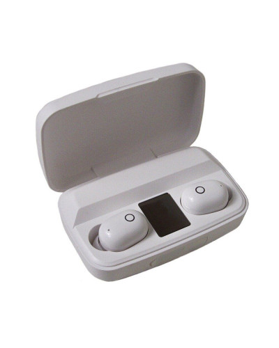 Навушники вакуумні J16 BT LCD POWERBANK Білі 184475