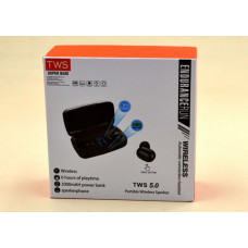 Навушники вакуумні J16 BT LCD POWERBANK Білі 184475