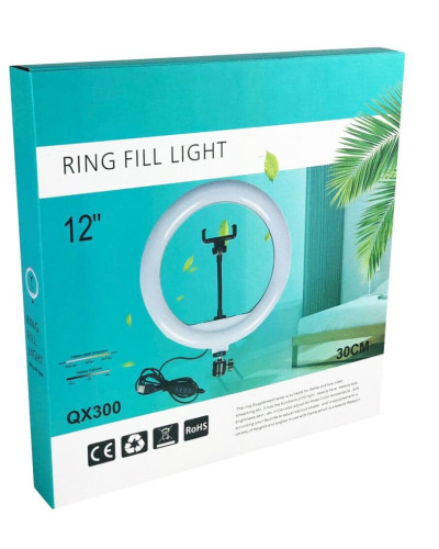 Світлодіодна кільцева лампа RING FILL Light QX-300 30 см 184478
