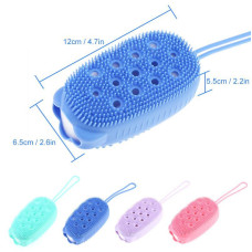 Двостороння силіконова губка для тіла з губкою Bubble Bath Brush 184679