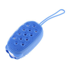 Двостороння силіконова губка для тіла з губкою Bubble Bath Brush 184679