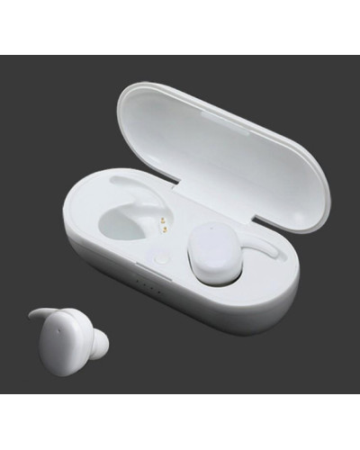 Бездротові Bluetooth навушники з зарядним футляром Wireless Design Headset V5.0 Білі 184720