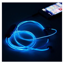 Навушники світяться Light Earphone Сині 184744